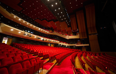 The side view of the auditorium of the Grand Theatre